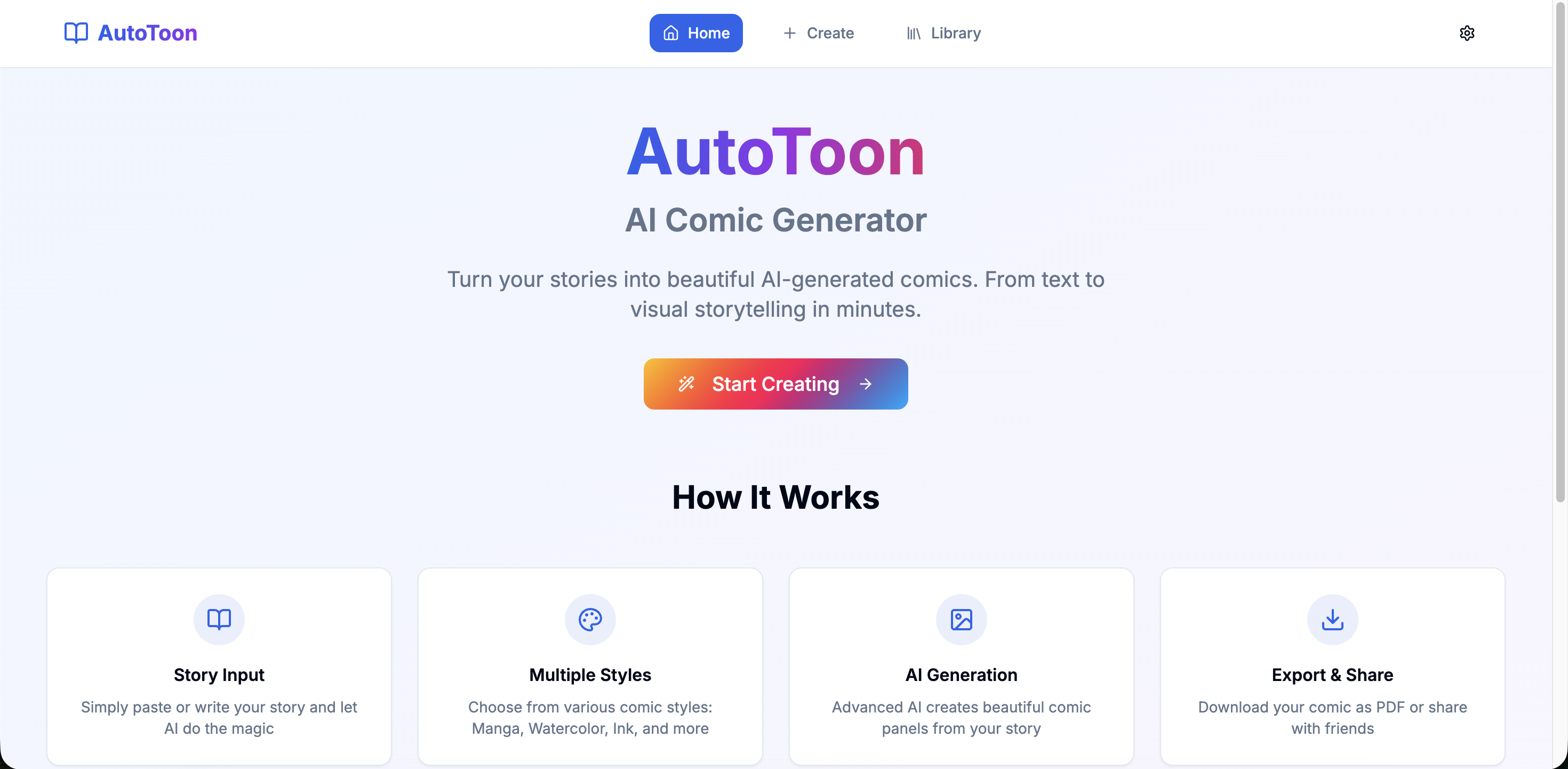 AutoToon - AI Comic Book Generator
